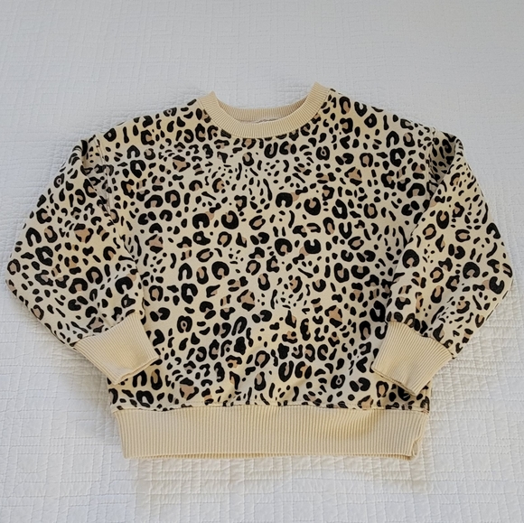 Zara Other - ZARA Girls Leopard Sweatshirt